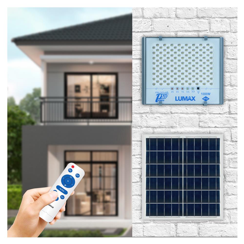 ไฟสปอทไลท์ SOLAR LUMAX 58-L0022 100 วัตต์ เดย์ไลท์ สีเทา