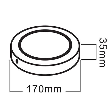 ดาวน์ไลท์ LED SHINING S-DLS01265C-1R(WH) 6 นิ้ว 12 วัตต์ DAYLIGHT สีขาว_7