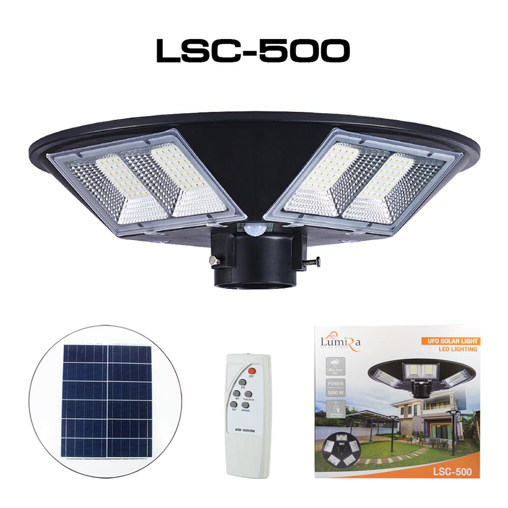 ไฟสนาม SOLAR LUMIRA LSC-500W 5000 วัตต์ DAYLIGHT สีดำ