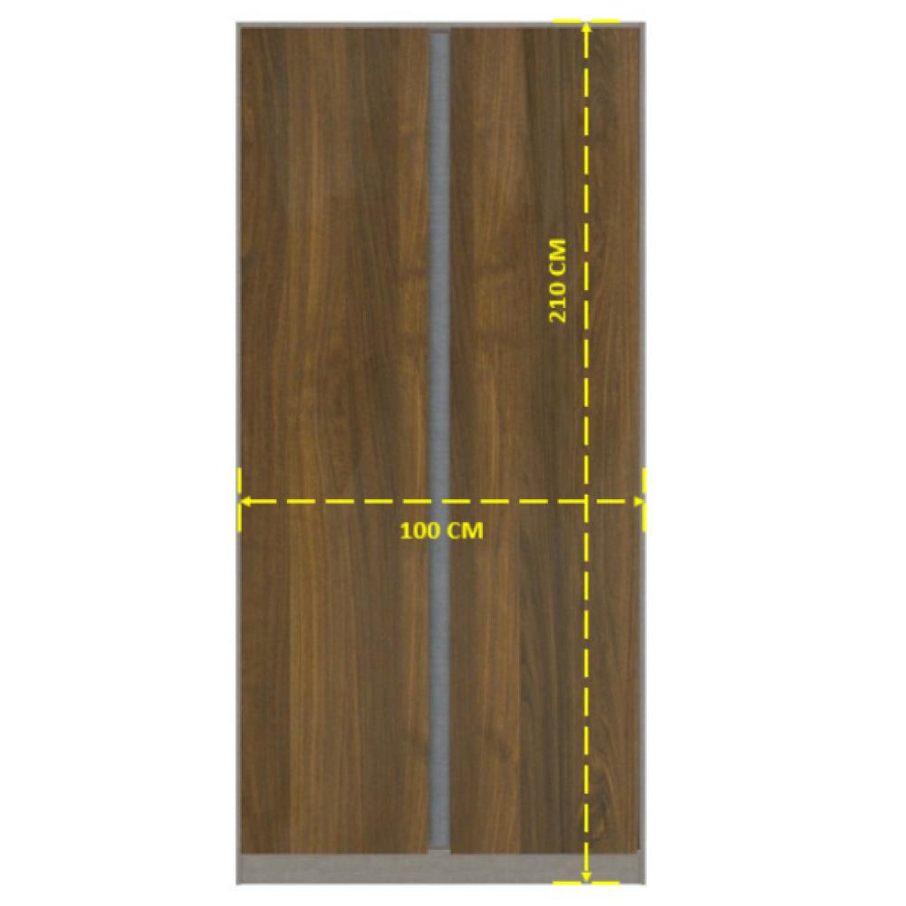 ตู้เสื้อผ้า KONCEPT BLOX DE01 สีไม้เข้ม