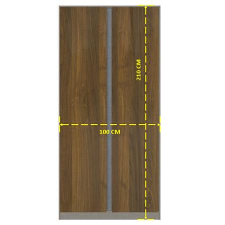 ตู้เสื้อผ้า KONCEPT BLOX DE01 สีไม้เข้ม_2