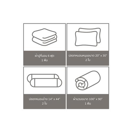 ชุดผ้าปูที่นอน 6 ฟุต 6 ชิ้น FACINO PRINT FA075_5