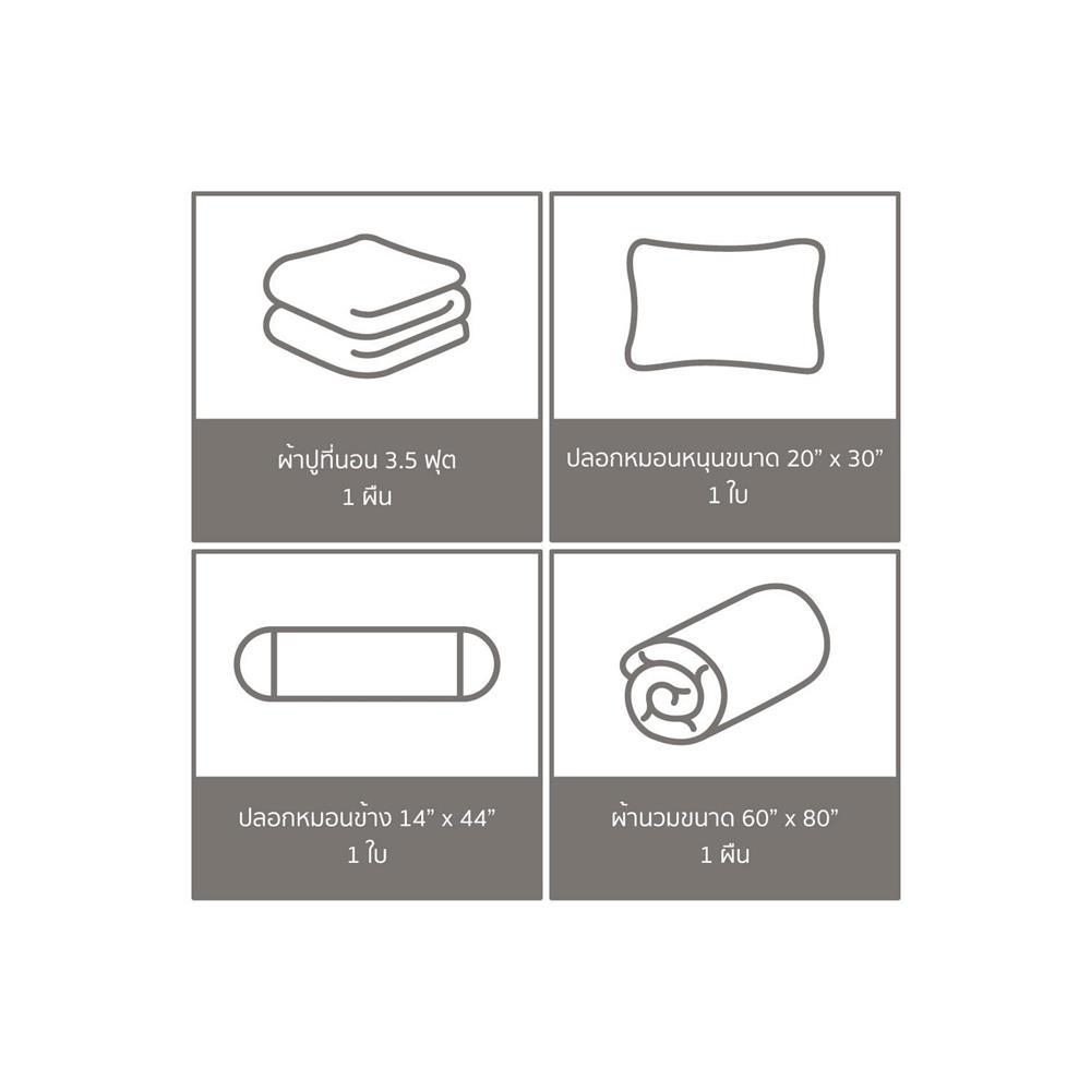 ชุดผ้าปูที่นอน 3.5 ฟุต 4 ชิ้น FACINO PRINT FA074