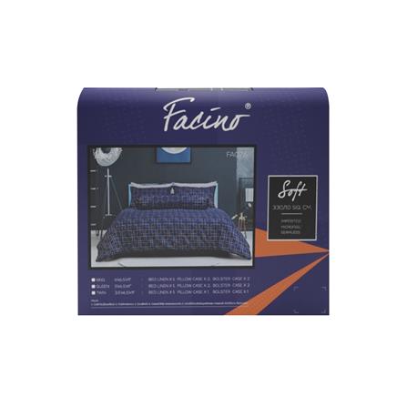 ชุดผ้าปูที่นอน 6 ฟุต 5 ชิ้น FACINO PRINT FA076_4