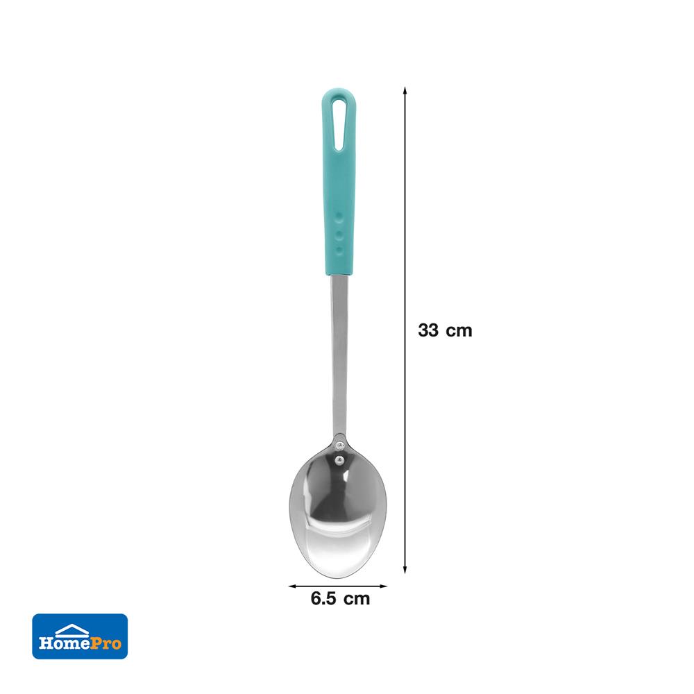 ทัพพีสเตนเลส KECH OCEAN 33 ซม. สีฟ้า