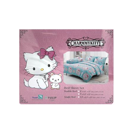 ชุดผ้าปูที่นอน 6 ฟุต 5 ชิ้น TULIP C.KITTY 60012-DLC122_3