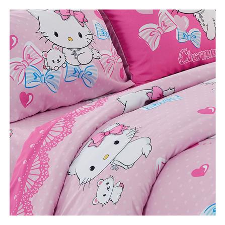 ชุดผ้าปูที่นอน 6 ฟุต 5 ชิ้น TULIP C.KITTY 60012-DLC123_1