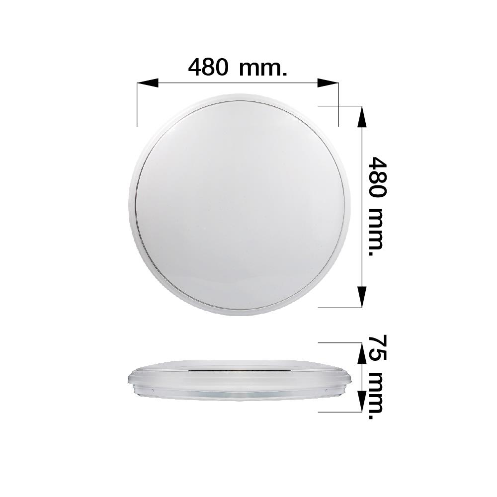 ไฟเพดาน LED NAGAS SMART STAR REMOTE 18 นิ้ว 42 วัตต์ DAYLIGHT/COOL WHITE/WARM WHITE สีขาว