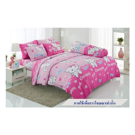 ชุดผ้าปูที่นอน 5 ฟุต 5 ชิ้น TULIP C.KITTY 60013-DLC123