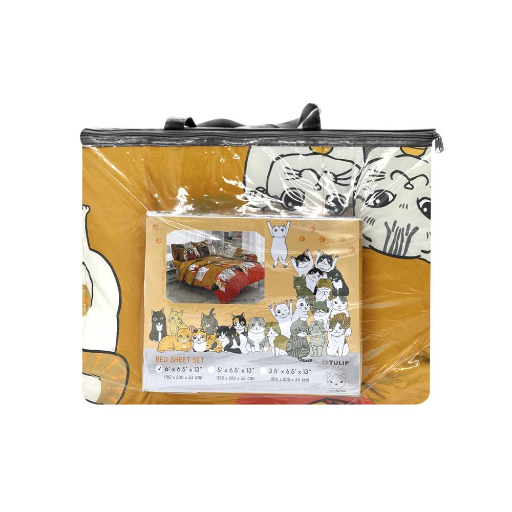 ชุดผ้าปูที่นอน 6 ฟุต 6 ชิ้น TULIP ทูนหัวของบ่าว 60204-DLC124