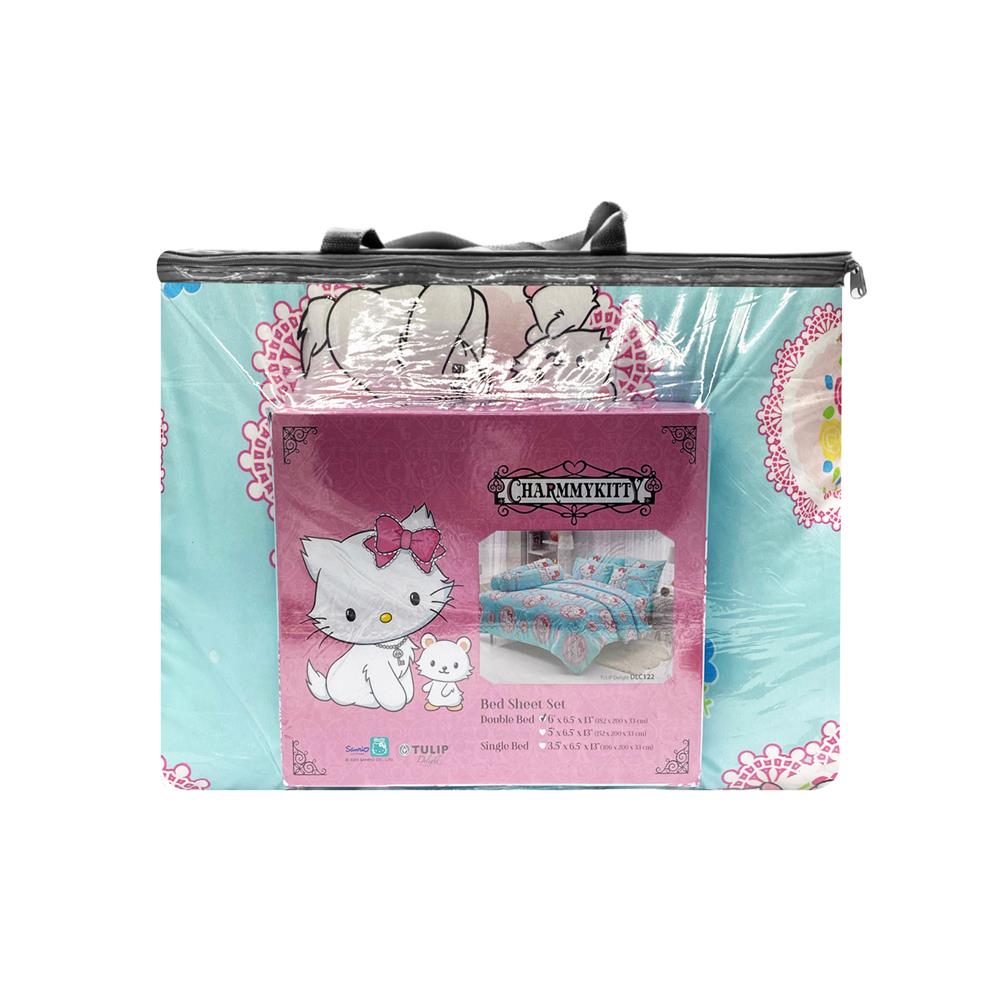 ชุดผ้าปูที่นอน 6 ฟุต 6 ชิ้น TULIP C.KITTY 60204-DLC122