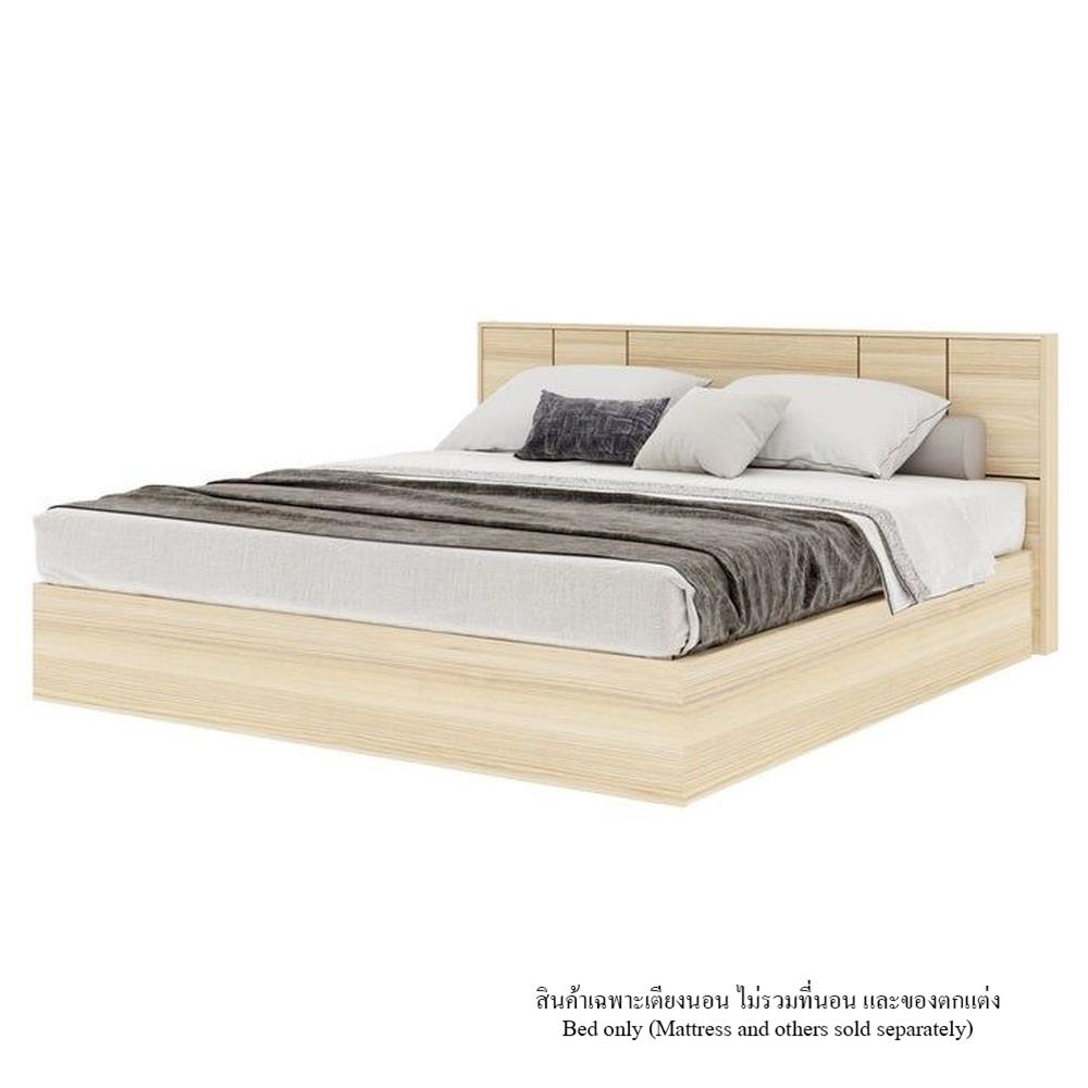 เตียง 6 ฟุต พร้อมลิ้นชัก KONCEPT HAKONE สีไม้อ่อน