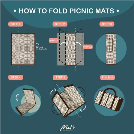 เสื่อพกพา MAT-ER EVER GREEN 90X180 ซม. สีเขียว-ขาว_4