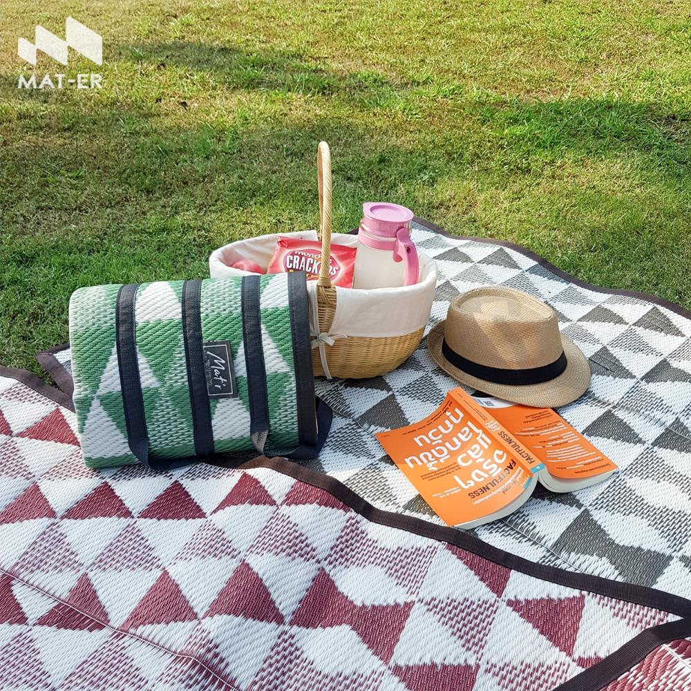 เสื่อพกพา MAT-ER PINE COAE 90X180 ซม. สีน้ำตาล-ขาว