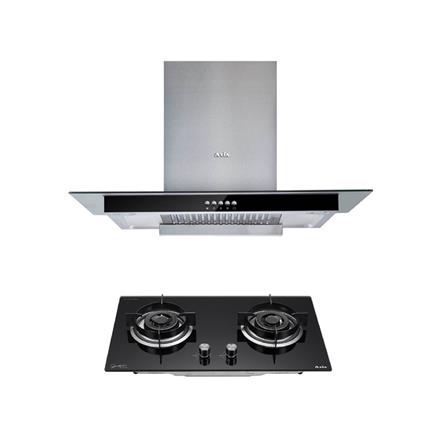เตาฝัง+เครื่องดูดควัน AXIA SBL76-2G+T8-90
