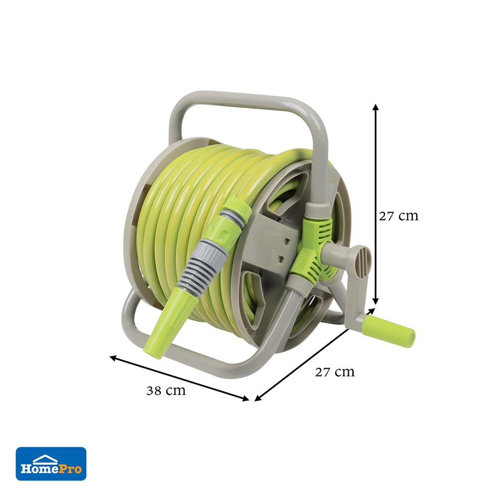 สายยางโรล SPRING RL12 GN20 1/2 นิ้วX20 ม. สีเขียว/เทา