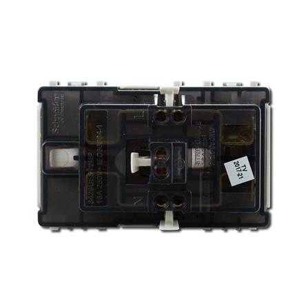 เต้ารับคู่ 3 ขา มีม่านนิรภัย SCHNEIDER 3426UEST2M สีขาว แพ็ก 20 ชิ้น_2