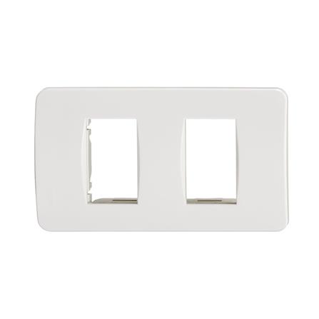 หน้ากาก 2 ช่อง SCHNEIDER A3002 CONCEPT สีขาว แพ็ก 10 ชิ้น