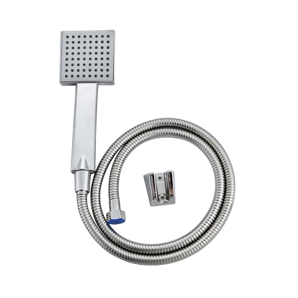 ชุดฝักบัวสายอ่อน 1 ระดับ RASLAND SQUARE8888 สีโครม