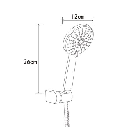 ชุดฝักบัวสายอ่อน 5 ระดับ RASLAND SATIN-4567 สเตนเลส_10