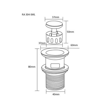 สะดืออ่างล้างหน้าแบบกด RASLAND 304-SML_4
