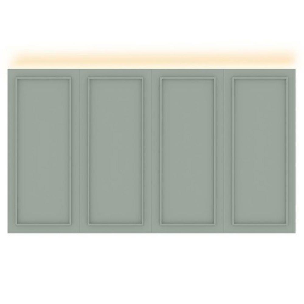 ผนังประดับพร้อมไฟ LED KONCEPT WALLZ 210 ซม. สีเทา