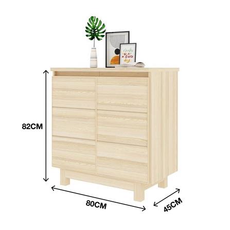 ตู้เตี้ยบานเปิด KONCEPT HAKONE 80 ซม. สีแคนยอนโอ๊ค_6