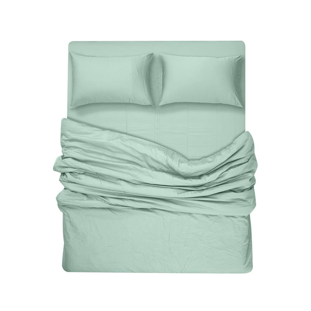 ชุดผ้าปูที่นอน 6 ฟุต 7 ชิ้น BENEATH PEPPERMINT สีเขียว