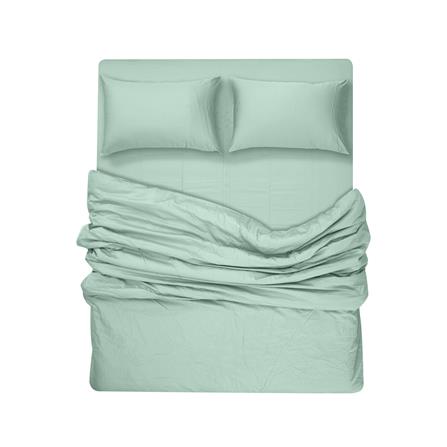 ชุดผ้าปูที่นอน 6 ฟุต 7 ชิ้น BENEATH PEPPERMINT สีเขียว_5