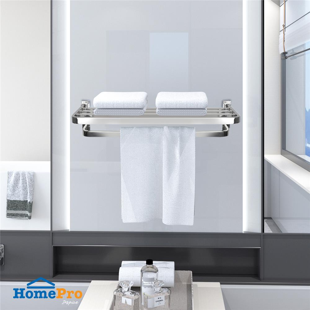 ชั้นวางพร้อมราวแขวนผ้า MOYA NXT210 89 สเตนเลส