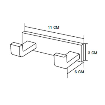 ขอแขวนผ้า 2 ขอ MOYA NXT210 78 สเตนเลส_5