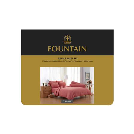 ชุดผ้าปูที่นอน 3.5 ฟุต 3 ชิ้น FOUNTAIN COLOR 70103OLDROSE_3