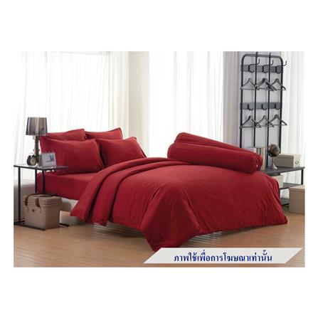 ชุดผ้าปูที่นอน 5 ฟุต 5 ชิ้น FOUNTAIN COLOR 70102RED02
