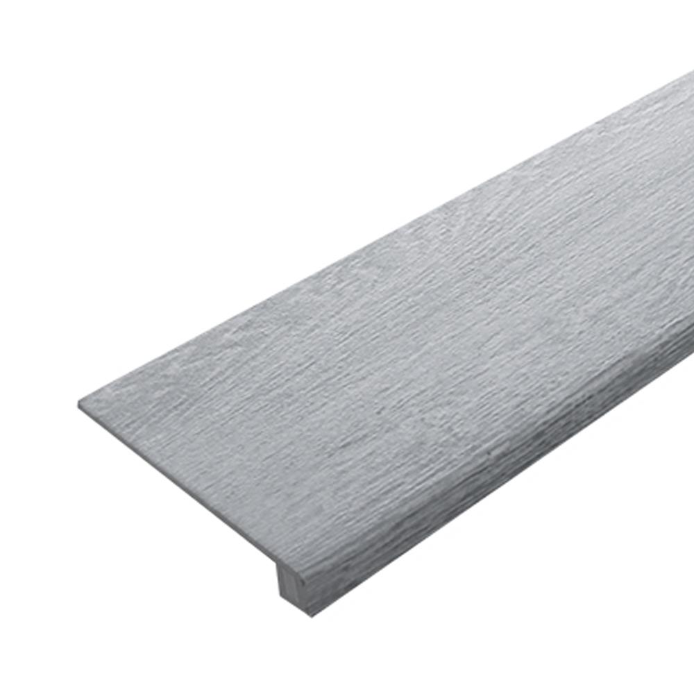 ตัวจบชานพัก SPC ตราเพชร 17x120x2.2 ซม. สีเทาสโตน