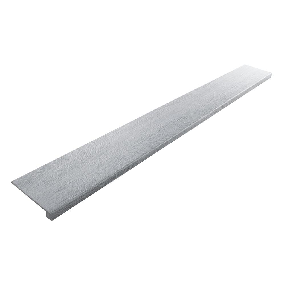 ตัวจบชานพัก SPC ตราเพชร 17x120x2.2 ซม. สีเทาสโตน