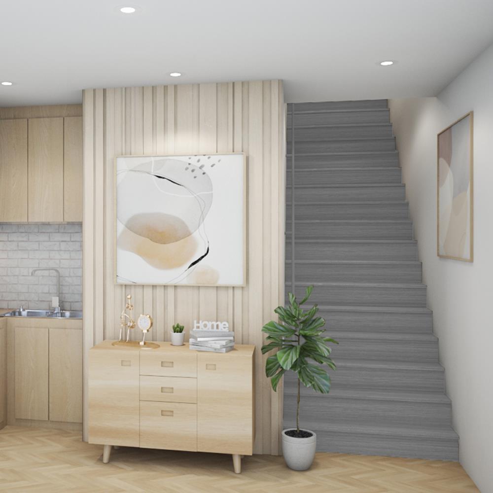 ตัวจบชานพัก SPC ตราเพชร 17x120x2.2 ซม. สีเทาสโตน