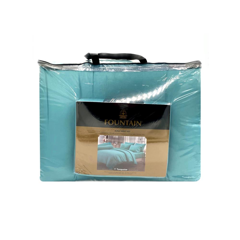 ชุดผ้าปูที่นอน 6 ฟุต 6 ชิ้น FOUNTAIN COLOR 70201-FT TUR