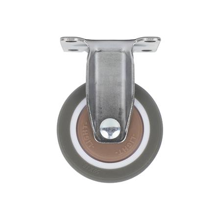 ลูกล้อ TPE DEXZON แป้นตาย ไม่มีเบรก 2 นิ้ว สีน้ำตาล_0