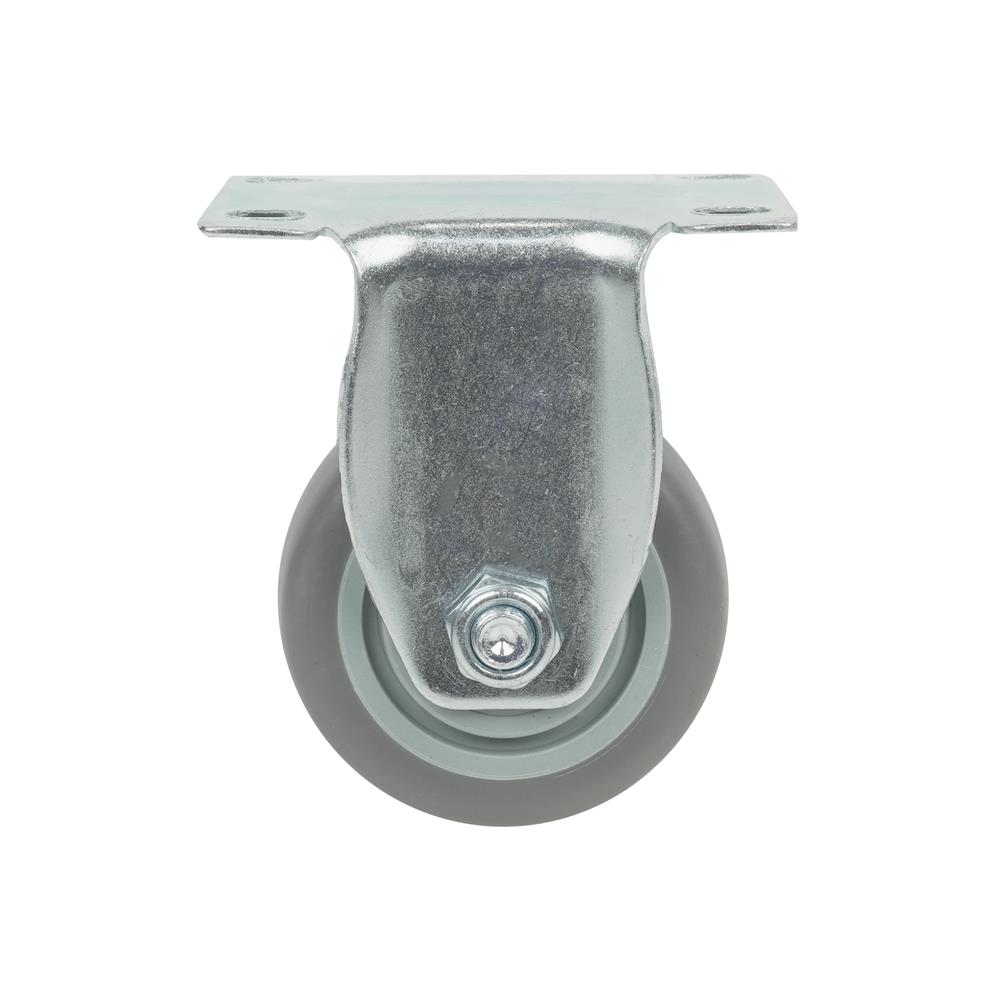 ลูกล้อยาง TPR DEXZON แป้นตาย ไม่มีเบรก 3 นิ้ว สีเทา