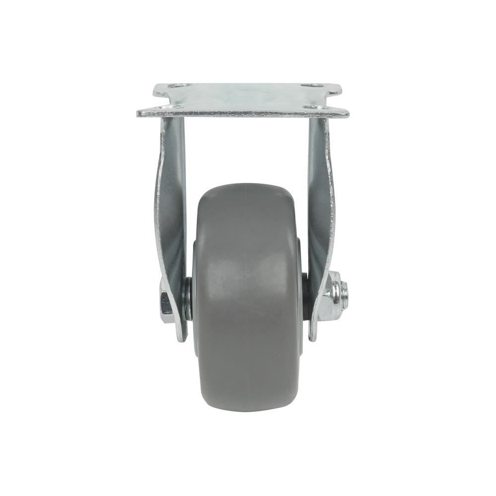 ลูกล้อยาง TPR DEXZON แป้นตาย ไม่มีเบรก 3 นิ้ว สีเทา