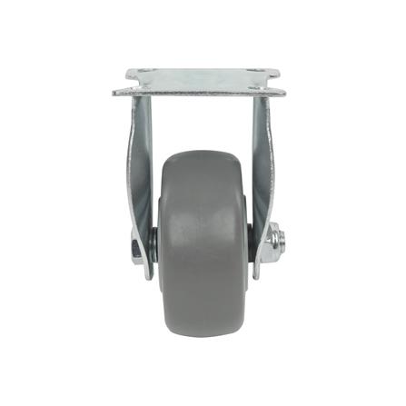 ลูกล้อยาง TPR DEXZON แป้นตาย ไม่มีเบรก 3 นิ้ว สีเทา_2