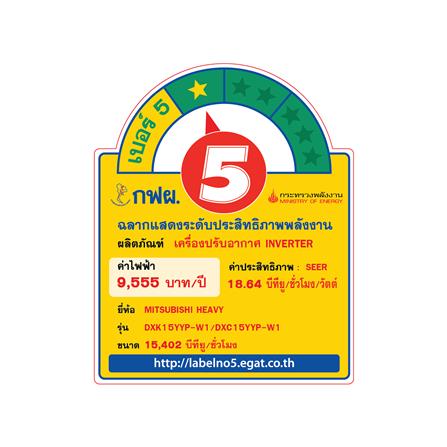 แอร์ผนัง MITSUBISHI HEAVY DUTY DXK15YYP-W1 15402 บีทียู อินเวอร์เตอร์_4