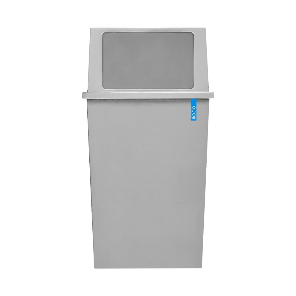 ถังขยะเหลี่ยม ACCO 40 ลิตร สีเทาอ่อน