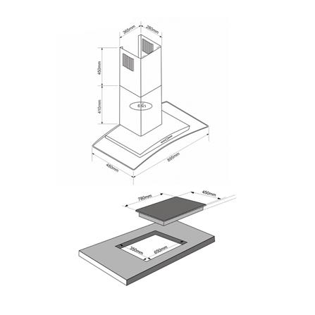 เตาฝัง+เครื่องดูดควัน TECNOSTAR SET HD 90MA/B+HB207846_3