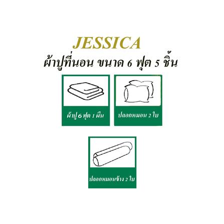 ชุดผ้าปูที่นอน 6 ฟุต 5 ชิ้น JESSICA FROZEN 21073-JP002_4