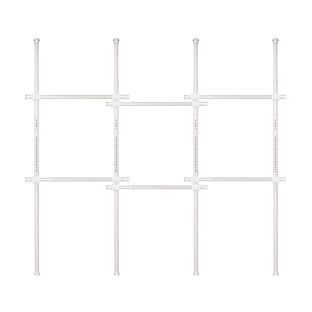 ราวแขวนผ้า 6 ราวแขวน TUGU R01PW สีขาว