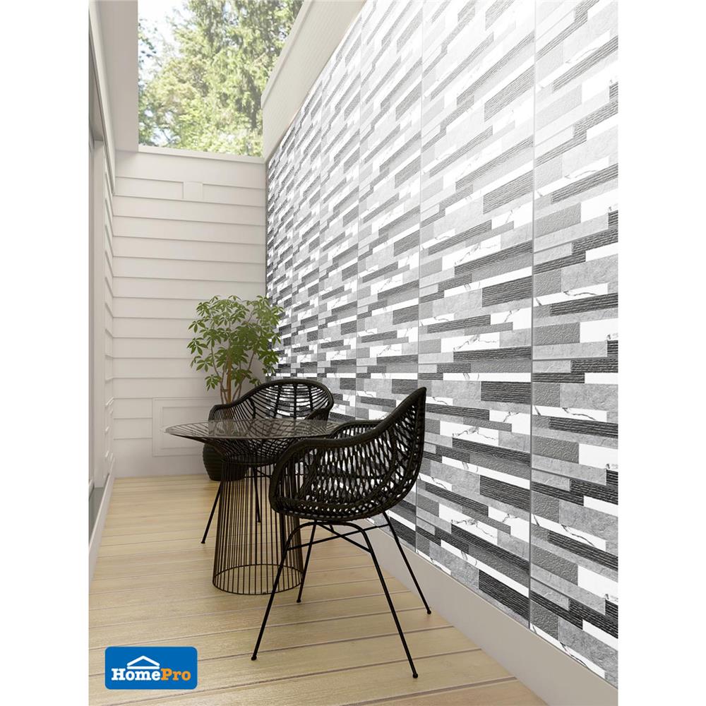 กระเบื้องผนัง 30x45 ซม. TARA มาร์เบิล สโตน เทา 0.81 ตร.ม.