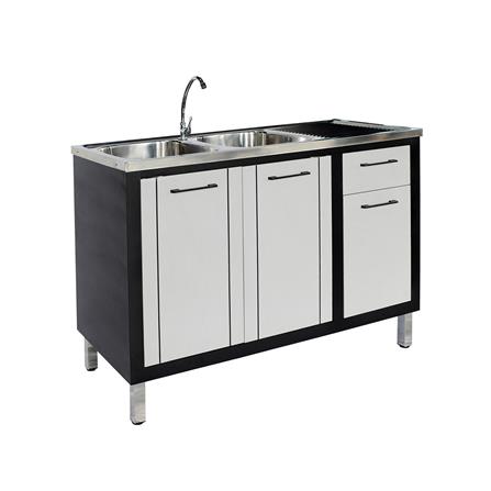 ตู้ตั้งพื้น CABIN HARVIN 2 หลุม 1 ที่พัก 120x85x50 ซม. สีเทา_1