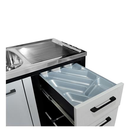 ตู้ตั้งพื้น CABIN HARVIN 2 หลุม 1 ที่พัก 120x85x50 ซม. สีเทา_4