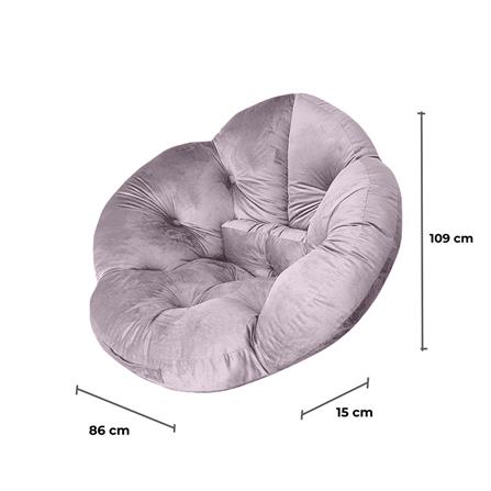 เบาะรองนั่ง HOME LIVING STYLE FLOWER 34x43 นิ้ว สีม่วง_6